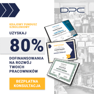 Grafika reklamowa o dofinansowaniu 2024 – post kwadratowy